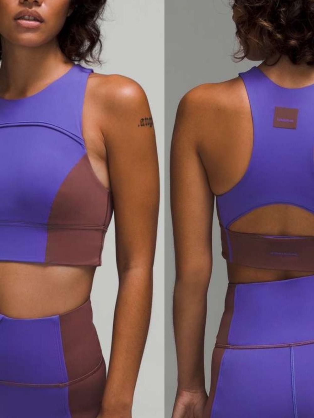 Lululemon Hike To Swim Bra Charged Indigo Dark Oxide Size 4